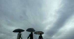 Monsoon in India 2017- Rains lashed the Kerala coast of India's Southwest