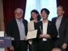 The Finspace Award 2019 for Japanese newspace start-up Axelspace at the World Satellite Business Week in Paris.