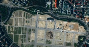 Satellite imagery of German COVID-19 testing facilities