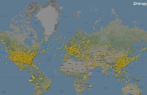 Flightradar24 map shows the impact of air traffic after COVID-19