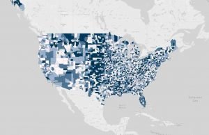 US Hospital Facility Bed Capacity Map