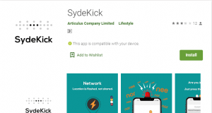 Sydekick Mobile app