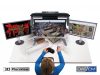 The dual-screen, passive stereo 3D PluraView systems are 100% compatible to all DAT/EM products, including the flagship Summit Evolution Professional digital stereoplotter.