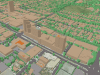 Geoscape Visualization of buildings, trees, and surface cover data