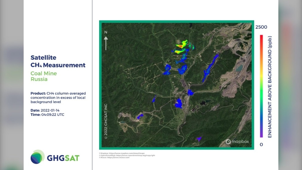 GHGSat Methane Coal