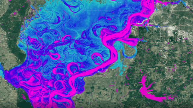 Fluvial flood event in Memphis, TN.