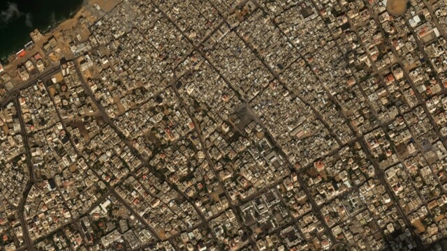 Overview of Rimal district | Copyright: Satellite Imagery © Maxar Technologies Provided by European Space Imaging Israel-Gaza Conflict